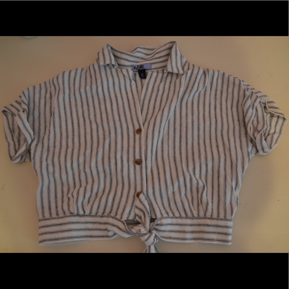 Cropped Striped Vylette Shirt